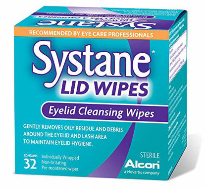 Picture of Systane Lid Wipes - Eyelid Cleansing Wipes - Sterile, Count of 32