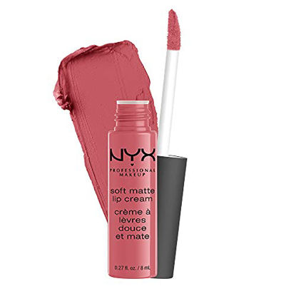 Picture of NYX PROFESSIONAL MAKEUP Soft Matte Lip Cream, Lightweight Liquid Lipstick - Cannes (Matte Muted Mauve)