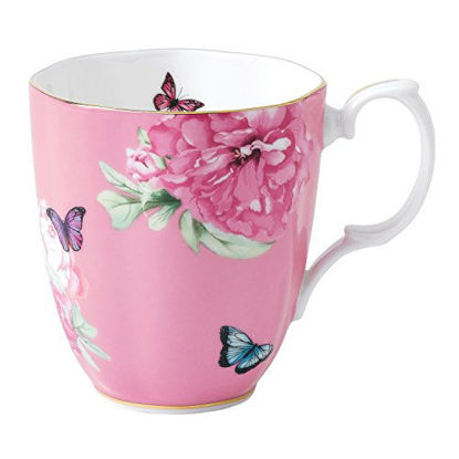 Picture of Royal Albert Friendship Vintage Collection Mug, 1 Count (Pack of 1), Pink Print