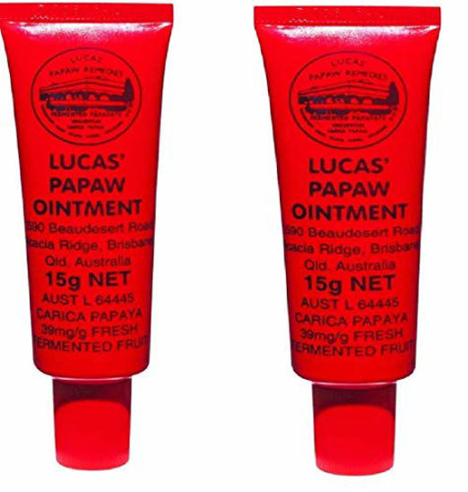 Picture of Two Tubes of Lucas' Papaw Ointment 15g with Lip Applicator