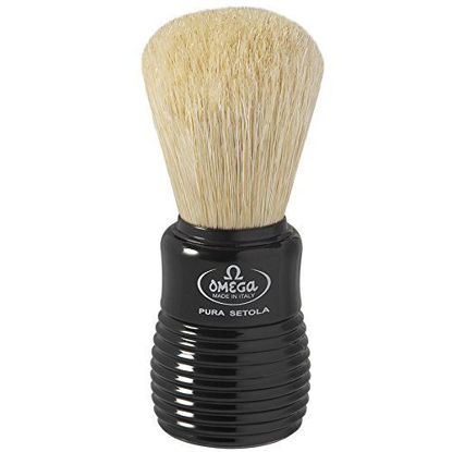 Picture of OMEGA Shaving Brush Pure Bristles #10810 Black