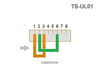 Picture of CablesOnline 6-Pack 10/100 Ethernet Loopback Plug, Pinout 1-to-3, 2-to-6, Gray TS-UL01-6