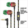 Picture of House of Marley Smile Jamaica Wired: Wired Earphones with Microphone, Noise Isolating Design, and Sustainable Materials (Rasta)