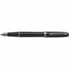 Picture of Sheaffer Prelude Gloss Black Fountain Pen with Gun Metal Tone PVD Trim and Medium Nib