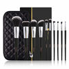 Picture of DUcare Makeup Brushes with Case 10Pcs Professional Makeup Brushset Women Gift Premium Synthetic Kabuki Foundation Blending Brush Face Powder Blush Concealers Eye Shadows with bag