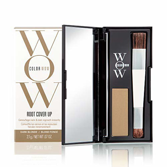 Picture of Color Wow Root Cover Up, Dark Blonde - Instantly cover greys + touch up highlights, create thicker-looking hairlines, water-resistant, sweat-resistant - No mess multi-award-winning root touch up