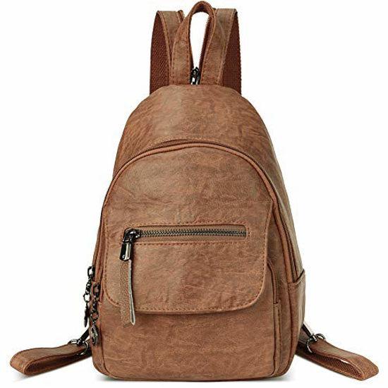 Buy KOMPANERO Brown Leather Small Backpack Online At Best Price @ Tata CLiQ