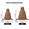 Picture of Small Backpack Purse for Women Fashion PU Leather Backpack Convertible Ladies Sling Bag