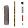 Picture of D Key Dizi Bitter Bamboo Flute for Beginners with Free Membrane & Glue & Protector Set Traditional Chinese Instrument?Key of D/Bitter Bamboo?