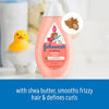 Picture of Johnson's Baby Curl-Defining, Frizz Control, Tear-Free Kids' Shampoo with Shea Butter, Paraben-, Sulfate- & Dye-Free Formula, Hypoallergenic & Gentle for Toddler's Hair, 13.6 Fl Oz