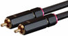 Picture of Monoprice - 138076 Male RCA Two Channel Stereo Audio Cable - 3 Feet - Black, Gold Plated Connectors, Double Shielded with Copper Braiding - Onix Series