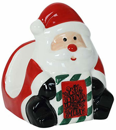 Picture of Christmas Themed Santa Ceramic Napkin Holder