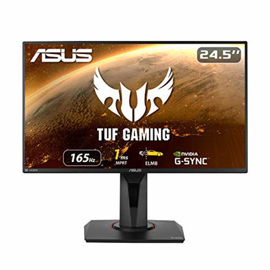 Picture of ASUS TUF Gaming VG259QR 24.5? Gaming Monitor, 1080P Full HD, 165Hz (Supports 144Hz), 1ms, Extreme Low Motion Blur, G-SYNC Compatible ready, Eye Care, DisplayPort HDMI, Shadow Boost, Height Adjustable