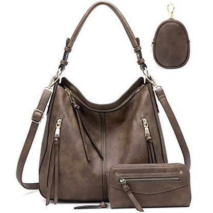 Picture of Hobo Bags for Women Handbags Purse Ladies Boho Shoulder Bag Crossbody Vegan Leather