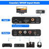 Picture of HDMI ARC Audio Extractor 192KHz DAC Converter ARC Audio Extractor Support Digital HDMI Audio to Analog Stereo Audio RCA L/R Coaxial SPDIF and 3.5mm Jack ARC Audio Adapter for TV