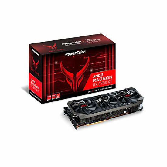 Picture of PowerColor Red Devil AMD Radeon RX 6700 XT Gaming Graphics Card with 12GB GDDR6 Memory, Powered by AMD RDNA 2, Raytracing, PCI Express 4.0, HDMI 2.1, AMD Infinity Cache