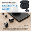 Picture of CharJenPro Memory Foam Ear Tips and Wax Guard for Galaxy Buds Pro and Jabra 85t. No Silicone Ear Tip Pain. Fits in Case. Ear Tips for Galaxy Buds Pro Foam Ear Tips Replacement.