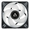 Picture of ARCTIC P12 PWM PST RGB (3 Pack) - 120 mm PWM case Fan Optimized for Static Pressure, case Fan, semi-Passive: 0-2000 RPM, 12V 4 pin RGB LED - Black