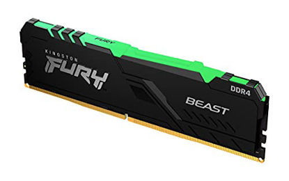 Picture of Kingston Fury Beast RGB 8GB 3200MHz DDR4 CL16 Desktop Memory Single Stick KF432C16BBA/8