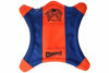 Picture of ChuckIt! Flying Squirrel Spinning Dog Toy, (Orange/Blue), Multicolor, Medium (10 in x 10 in) (0511300)