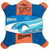 Picture of ChuckIt! Flying Squirrel Spinning Dog Toy, (Orange/Blue), Multicolor, Medium (10 in x 10 in) (0511300)