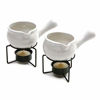 Picture of Norpro Ceramic Butter Warmers, Set of 2, 1/3 cup/3 oz, White