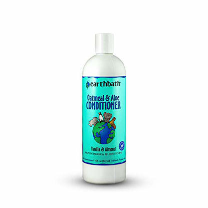 Picture of earthbath Oatmeal & Aloe Conditioner, Vanilla & Almond, 16 oz - Dog Conditioner for Allergies & Itching, Dry Skin - Made in USA