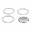 Picture of Bialetti Moka Express 6 Cup Replacement Filter and 3 Gaskets , White