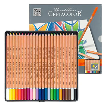 Picture of Cretacolor Fine Art Pastel Pencil Set, 24 Count (Pack of 1), Multi