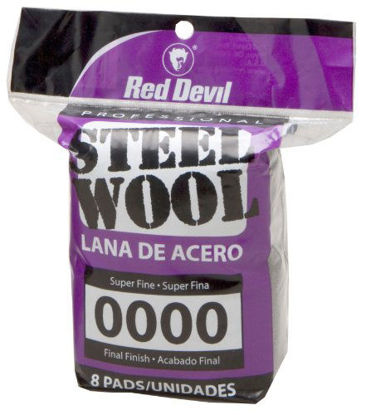 Picture of Steel Wool, 8 Pads, Gray (Pack of 8)