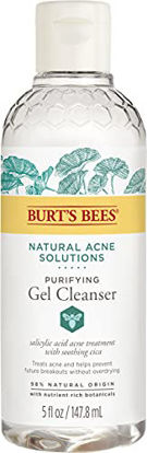 Picture of Burt's Bees Natural Acne Solutions Purifying Gel Cleanser, Face Wash for Oily Skin, 5 Oz (Package May Vary)