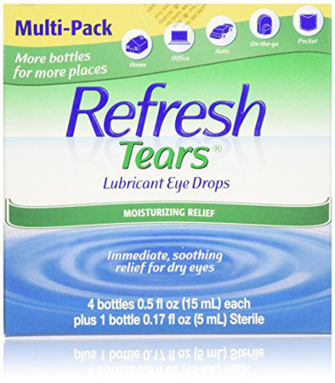 Picture of Refresh Tears Lubricant Eye Drops (4 x .5 fl oz and 1 x .17 fl oz. bottles)