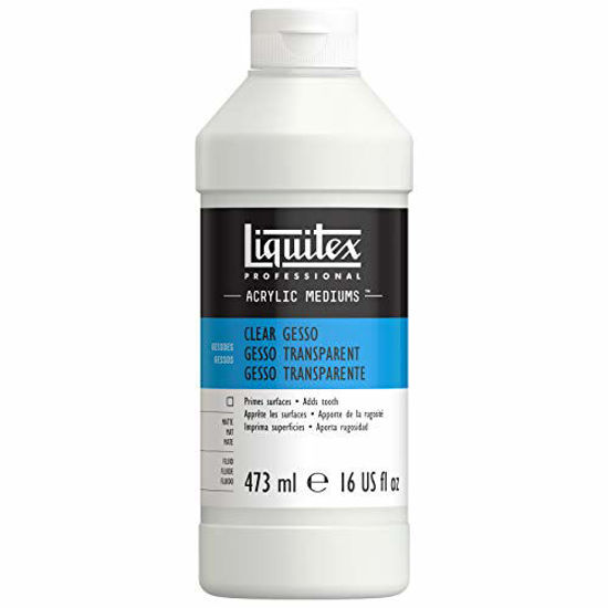 Picture of Liquitex 7616 Professional Gesso Surface Prep Medium, Clear, 16-oz