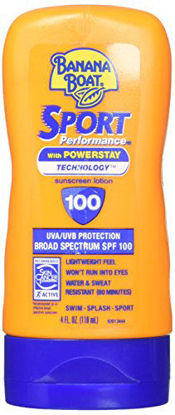 Picture of Banana Boat Sport Performance Sunscreen Lotion SPF 100, 4-ounce Bottles