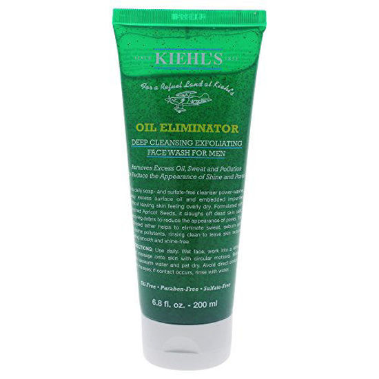 Picture of Kiehl's Men's Oil Eliminator Deep Cleansing Exfoliating Face Wash, Apricot, 6.8 Ounce