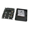 Picture of CY Mini PCI-E mSATA SSD to 2.5" SATA Hard Disk Enclosure Case Converter Adapter for Intel Samsung Asus SSD