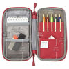 Picture of LIHITLAB Compact Pen Case (Pencil Case), Water & Stain Repellent,3.5" x 6.5'', Red (A7687-3)