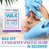 Picture of Clean + Easy Ready- To- Use Wax Strips For Facial Waxing, No Heating Required, Great For Unsightly Hair Removal Touch-Ups, 12 Ct.