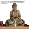 Picture of Bits and Pieces - Indoor Meditating Buddha Fountain - Compact & Lightweight Water Fountain Tabletop Decoration