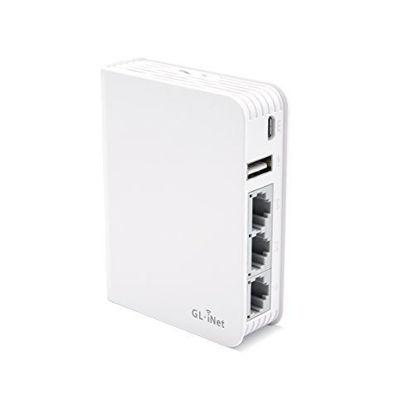 GL.iNet GL-SFT1200 (Opal) Secure Travel WiFi Router – AC1200  Dual Band Gigabit Ethernet Wireless Internet, IPv6 USB 2.0 MU-MIMO DDR3