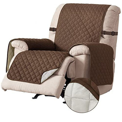 Picture of RHF Reversible Oversized Recliner Cover & Oversized Recliner Covers,Slipcovers for Recliner, Recliner Chair Cover,Pet Cover for Recliner,Machine Washable(XRecliner:Oversized:Chocolate/Beige)