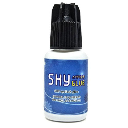 Picture of Super Strong Sky D Eyelash Extension Glue 5ml - Professional Black Bonding Adhesive for Long Lasting Semi Permanent Individual Lash Extensions - 3-4s Fast Drying / 4-6 Week Retention