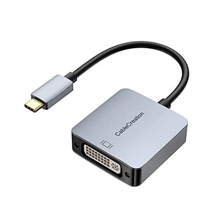 Picture of USB C to DVI Adapter 1080P, CableCreation USB Type C to DVI Cable Adapter, Compatible with MacBook Pro 2020 2019, iPad Pro 2020/ 2018, Surface Book 2, XPS 15 13, Galaxy S22 S20 S10