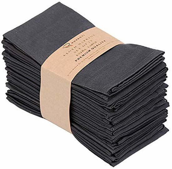 Kitchen Table Napkins Cloth Polyester Soft Comfortable Washable Cloth  Cotton Napkins for Family Dinners Weddings Cocktail Parties & Home Use 