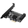 Picture of MZHOU PCIE 2.0 X 1 to SATA 4 Port Adapter Card Marvell Chipset Without Raid for Ipfs Mining and Adding Sata 3.0 Devices