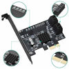 Picture of MZHOU PCIE 2.0 X 1 to SATA 4 Port Adapter Card Marvell Chipset Without Raid for Ipfs Mining and Adding Sata 3.0 Devices