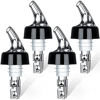 Picture of Automatic Measured Bottle Pourer - Quick Shot Spirit Measure Pourer Drinks Wine Cocktail Dispenser Home Bar Tools - 1oz/30ml (4 pack)