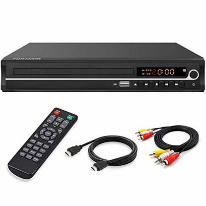 Picture of DVD Player,Foramor HDMI DVD Player for Smart TV Support 1080P Full HD with HDMI Cable Remote Control USB Input Region Free Home DVD Players