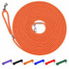 Picture of Hi Kiss Check Cord Large,Medium Small Dogs/Puppy Obedience Recall Training Agility Lead - 15ft 30ft 50ft Training Leash - Great for Training, Play, Camping, or Backyard Orange 50 Feet