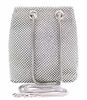 Picture of Vgift Silver Purse, Women Rhinestone Bag Diamond Purse for Evening Wedding Cocktail Costume Party Homecoming Prom